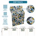 thumbnail image 6 of Gray Bees Farmhouse Table Runner 72 Inches, Spring Summer Botanical Flowers Bed Runner Dresser Scarves Tabletop for Indoor Outdoor Parties/Ceremony/Banquet, 16" x 72", 6 of 9