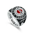 thumbnail image 3 of Mementos USA Customized Silver Class Rings for Men High School College University with CZ Stone, 3 of 6
