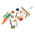 thumbnail image 4 of Jaula Para Conejos, Juguetes Para Masticar Colgantes, Rechinar Los Dientes, Juguetes Para Conejillos De Indias, Resistencia Natural Multiusos A Las Mordeduras Para Mascotas, 4 of 7