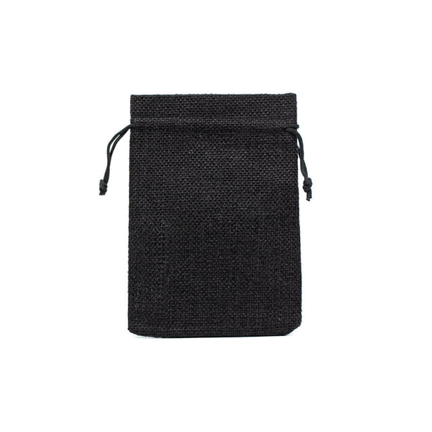 Guardurnaity 50 Uds. Saco con cordón joyería anillos pendientes bolsas arpillera embalaje boda Natural fiesta envoltura cumpleaños duradero Ropa, zapatos y accesorios Miscelánea Negro