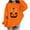 Orange, variant on successthop Spooky Season Sweatshirt Pumpkin Face Infant Toddler Girls Boys Fleece Long Sleeve Pullover Sizes 1-13