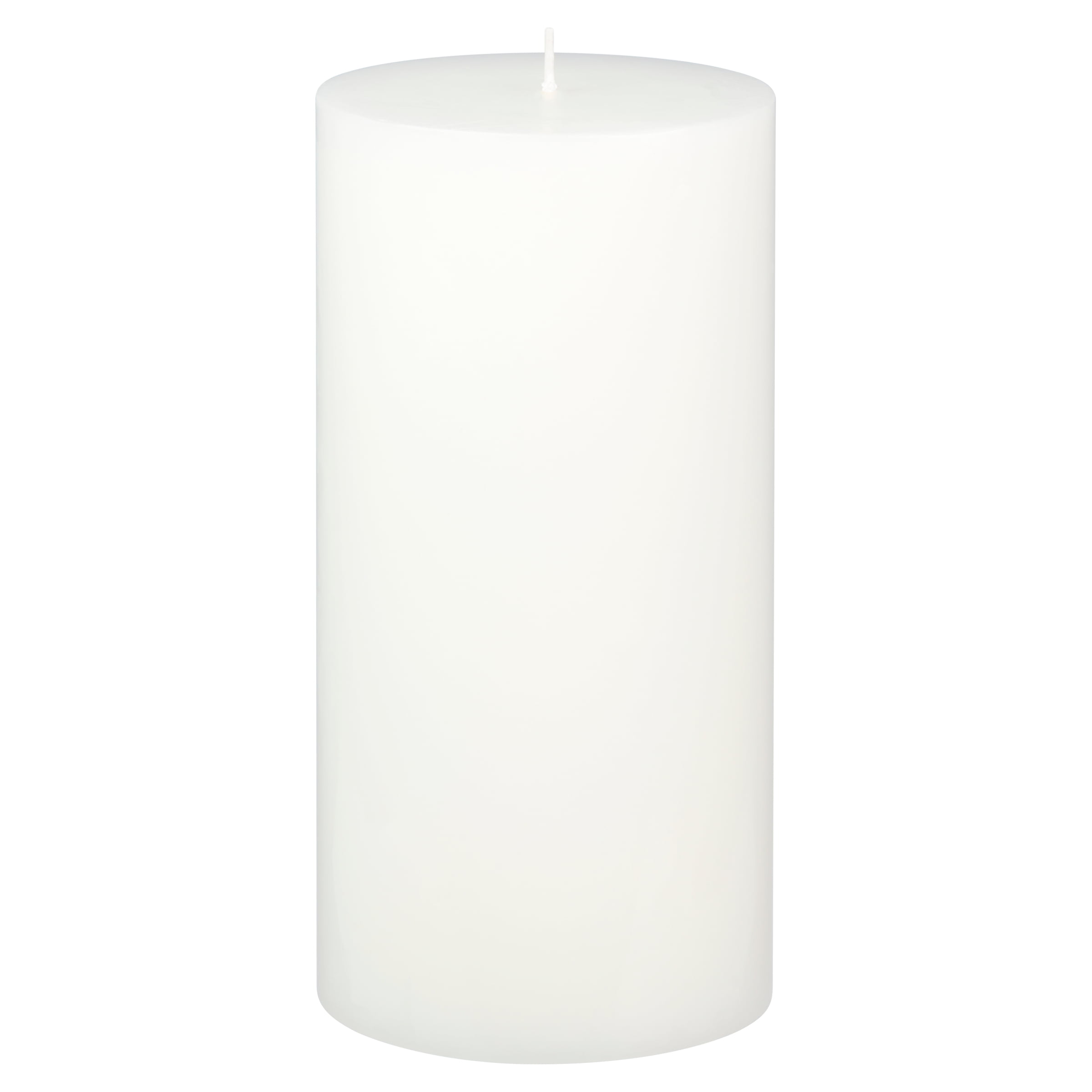 Mainstays Unscented Pillar Candle, 4x8 Inches, White