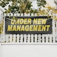 thumbnail image 4 of Under New Management Banner Sign 18 Inch x 48 Inch | 13 oz Vinyl with Metal Grommets | Heavy-Duty Single-Sided Outdoor Durable Printed High-Quality Weatherproof | Made in the USA, 4 of 6