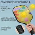 thumbnail image 4 of Pickleball Paddles Set Of 1, Fiberglass Surface, Tropical Leaf Print, 1 Paddle, 2 Balls & Bag, 4 of 5