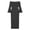 X-70Black, variant on YMNXA Women's Maternity Dress Long Sleeve Off Shoulder Solid Color Elegant Stretchy Maxi Pregnant Dresses For Photography,Black,L