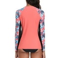 thumbnail image 6 of Sociala Rash Guard for Women Long Sleeve Swim Shirt Sun Protection Swimsuit Swim Top, 6 of 8