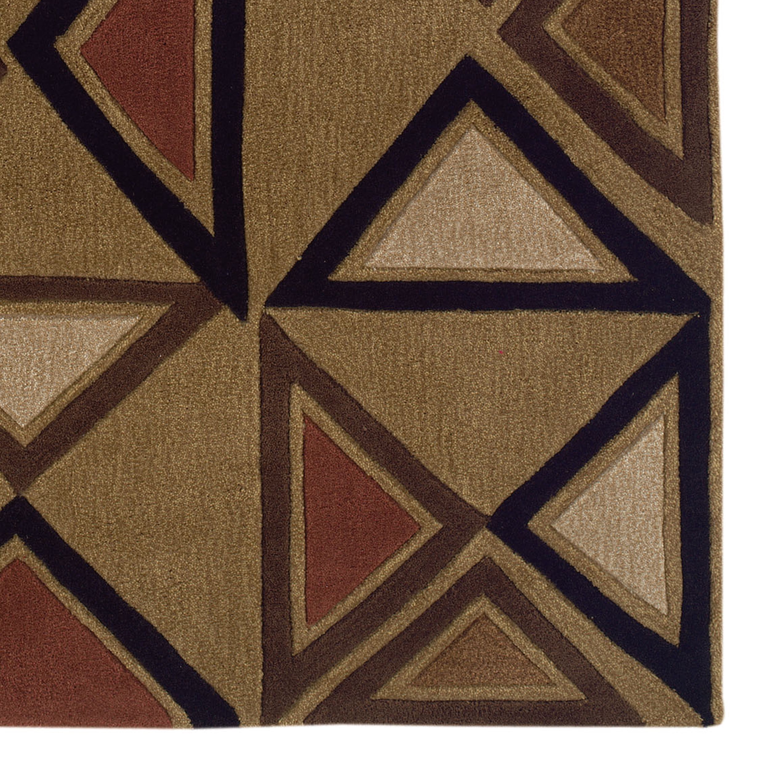 Trio Garlin 8X10 Rug Camel Brick Transitional Contemporary Design Indoor