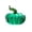 Green 15 #, variant on Clear Glass Pumpkin Figurine, Harvest Tabletop Decor, Thanksgiving Mantel Centerpiece, Elegant Red, Home Shelf Office Accent