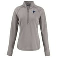thumbnail image 2 of Women's Cutter & Buck Heather Gray Atlanta Falcons Americana Peshastin Eco Fleece Recycled Tri-Blend Raglan Half-Zip, 2 of 3