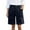 Navy, variant on Womens Cargo Shorts Knee Length High Waist Short Pants Dressy Stretchy Shorts Loose Fit Petite Shorts with Pockets for Summer Black S