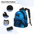 thumbnail image 4 of Fotbe Blue Fire Wolf Lightweight Casual Laptop Backpack for Men and Women, Daily use Waterproof backpack, Backpack for College, 4 of 7