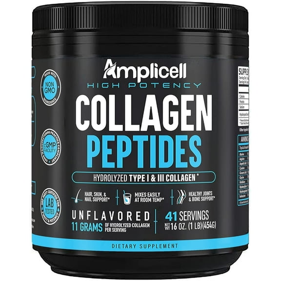 Multi Collagen Peptides Powder – Hydrolyzed Protein Supplement with Type 1 & 3 – Grass Fed, Unflavored, Keto & Paleo Friendly – Hair, Skin, Nails, Joints for Women & Men – 41 Servings