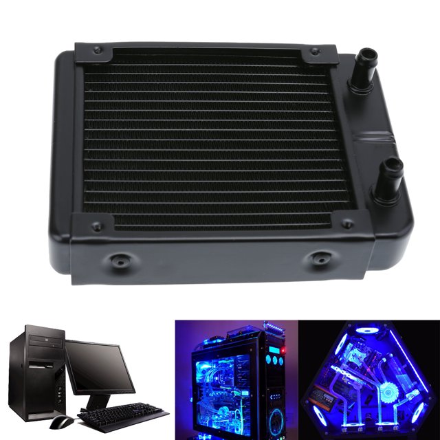 1 pieza de disipador de calor del radiador de refrigeración por agua de la computadora de aluminio de 120mm 18 tubos Tmvgtek 1vr4xm0cg1tb4eb9