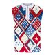 thumbnail image 4 of Camisas de Suéter para Hombre, Moda Casual sin Mangas, Cremallera de Impresión Turndown Tanque Deportivo, 4 of 5