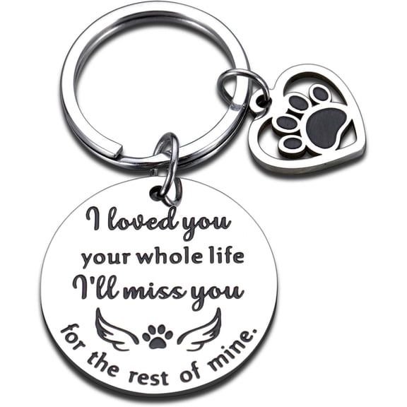 Pet Memorial Gifts Keychain for Dog Remembrance Gifts for Pet Loss Gifts Dog Pup Puppy Memorial Gifts Dog Loss Sympathy Gifts Loss of Dog Gifts Remembrance Gifts for Men Women Pet Owner Pet Lovers