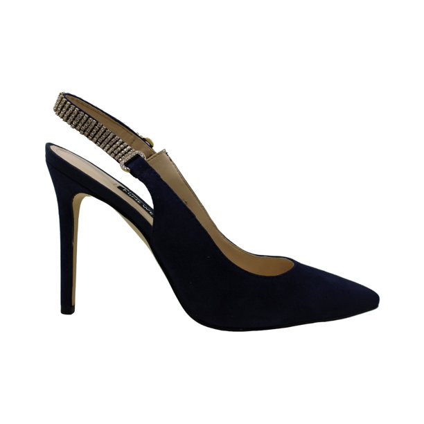 cobalt blue sling back shoes