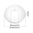 thumbnail image 2 of Wall Split Flange, 304 Stainless Steel Round Escutcheon Plate for 50mm Diameter Pipe, 8 Pack, 2 of 5