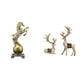 thumbnail image 1 of 2 piezas de estatua de reno sentado de pie, estatuas de ciervo, adornos para decoración del hogar, arte moderno, artesanía, figura decorativa de resin, 1 of 8