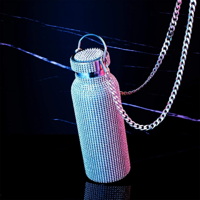 Pink Dream Rhinestone Water Bottle Simple Modern Bling Water Bottle 