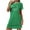 Green, variant on Somuwie Clearance Women's Oversized Short Nightgown Fashion Chest Print Short Sleeve Nightdress