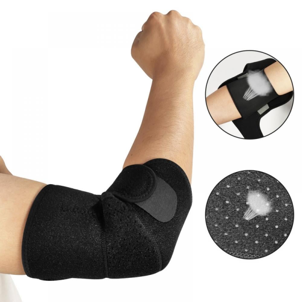 Elbow Support Black Neoprene Adjustable Tennis Arthritis Strap Brace YC NHS USE 