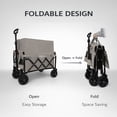 thumbnail image 4 of Collapsible Wagon with Wheels, Segmart Portable Heavy Duty Utility 132lbs Wagon with Pocket for Outdoor Sports, Camping, Garden, and Shopping, 4 of 6