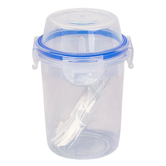 Yogurt Parfait Cups Meal Prep Containers Leak Proof Overnight Oats Jars With Spoon Fork Travel Cereal Fruit Snack Storage Glass Reusable