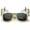 White Rainbow / Smoke, variant on Novelty Rainbow Unicorn Sunglasses Horn Rimmed Square Lens 50mm (White Rainbow / Smoke)
