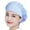 Light blue and white, variant on Chefs Hat Breathable Cooking Hat Adjustable Cook Caps Unisex Hair Covers Bakers Hat for Hotel Restaurant and Kitchens