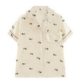 thumbnail image 6 of FUNDUFI Womens Pajama Sets Short Sleeve Cartoon Dog Prints Pajama Tops With Sleepwear Long Pants Oversized 2Pcs Pjs Outfit Set Soft Lightweight Lounge Sets Comfy Homewear, 6 of 9