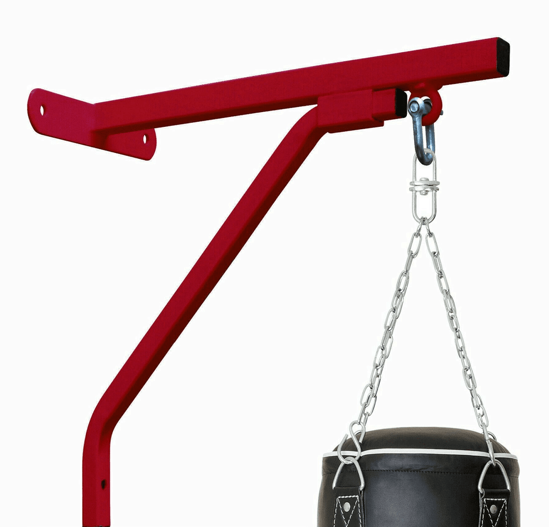 Heavy Duty Punching Bag Wall Bracket Steel Mount Hanging Stand Boxing MMA RED 