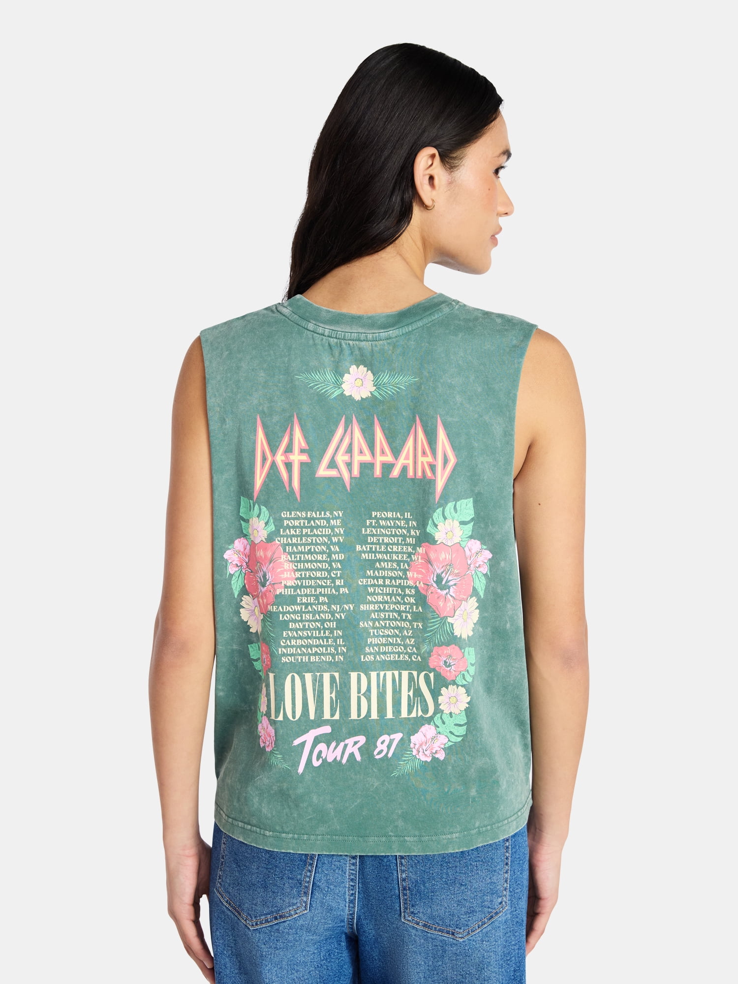 Def Leppard Women's Muscle Tank Top, Sizes XXS-XXL