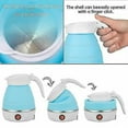 thumbnail image 2 of Folding Travel Kettle 600ml Electric Silicone Water Bottle Portable Heating Fast Kettle, 2 of 5
