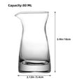 thumbnail image 3 of Voiceine 2pcs Small Milk Jugs Creamer Pitcher Glass Milk Pitcher Serving Pitcher Sauce Jug 80 ML, 3 of 10