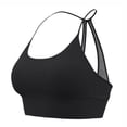 thumbnail image 2 of Lopecy-Sta Sports Bra for Women Keyhole T-Back Seamless Light to Medium Support Yoga Top Removable Padded Workout Bra, 2 of 5