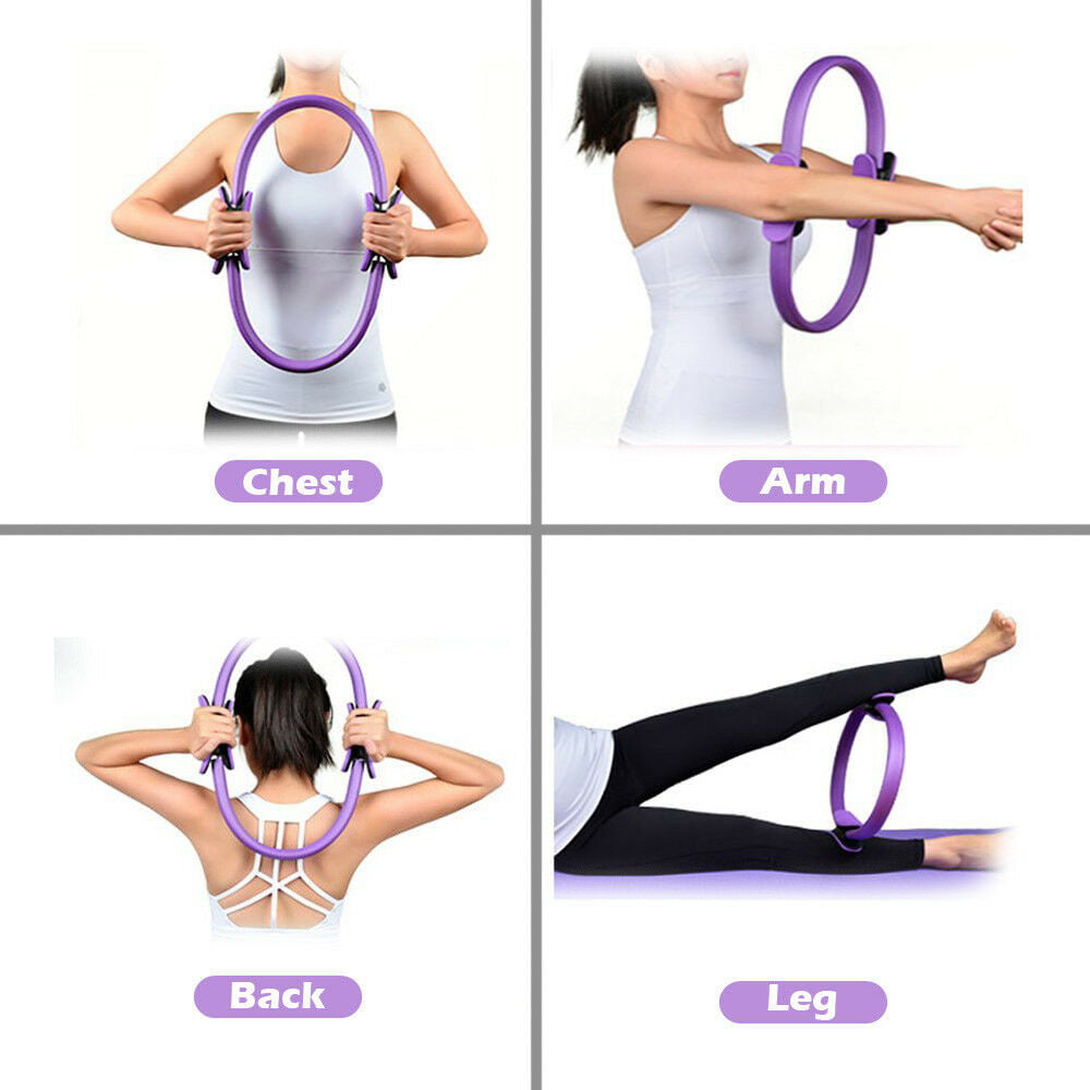 Olycism Pilates Fitness Resistance Training Ring Circle Gymnastics Yoga Aerobic Double Handle