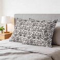 thumbnail image 6 of Pillow Covers 18x18 Set of 2, Farmhouse Black Square Throw Pillow Covers for Couch/Sofa/Living Room, Vintage Flower Leaf Botanical Plant Decorative Soft Pillowcases for Couch Throw Pillows, 6 of 9
