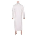 thumbnail image 3 of BAZINRICHE Big and Tall Men's Kaftan Robe Long Sleeve Thobe Button Down Casual Arab Gown Shirt, 3 of 5