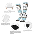 thumbnail image 6 of Daiia Sports Socks World Travel Printed Novelty Crew Socks for Men Women Knee High Socks Cotton Socks Soft & Breathable Support Unisex Socks, 6 of 9