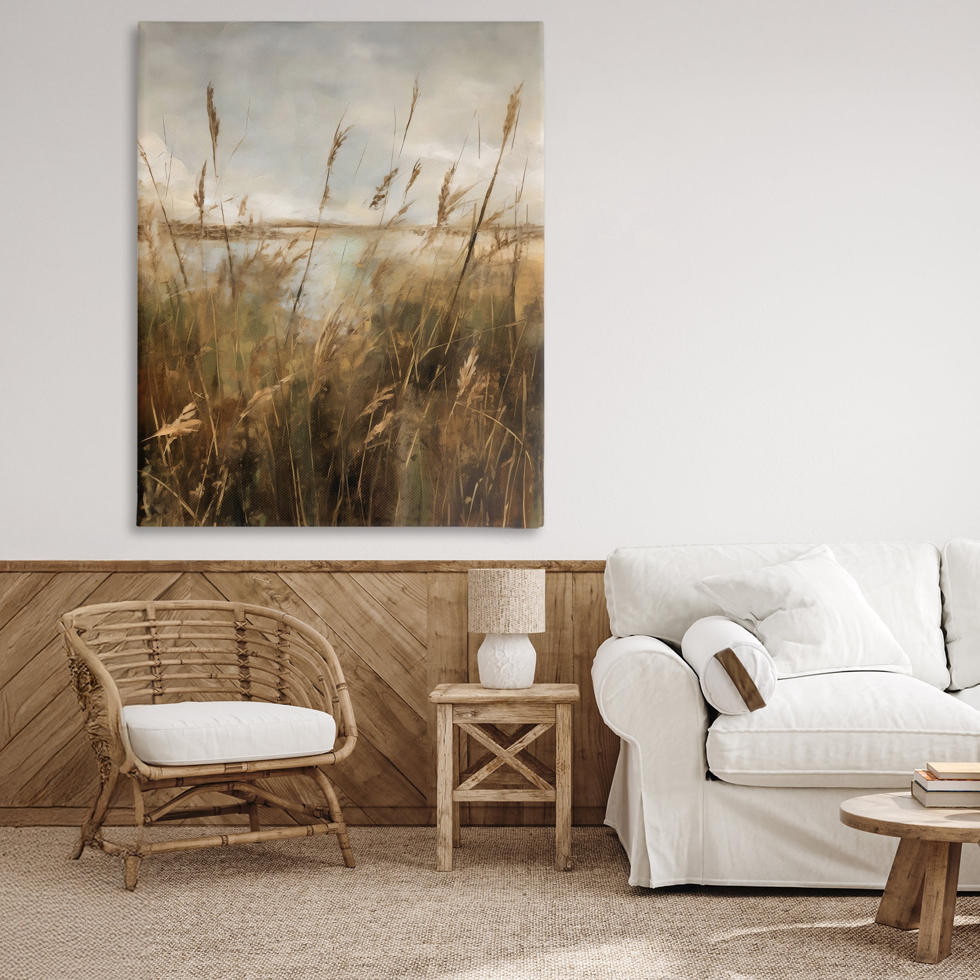 Stupell Industries Tall Grass Beside Quiet Lake Canvas Wall Art, design by Creative Studio
