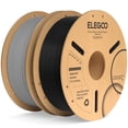 thumbnail image 1 of Filamento para impresora 3D ELEGOO PLA Plus, 1,75 mm, negro y gris, 2 kg, 1 of 7