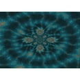 thumbnail image 1 of Ahgly Company Indoor Rectangle Patterned Dark Cyan Green Area Rugs, 7' x 9', 1 of 6