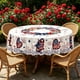 thumbnail image 5 of CaiYueKe 4th of July Tablecloth 60 Inch Round Patriotic Stars Table Cloth American Independence Day Memorial Day Table Cover for Kitchen Party Dining Picnic Indoor Outdoor Decor, 5 of 7