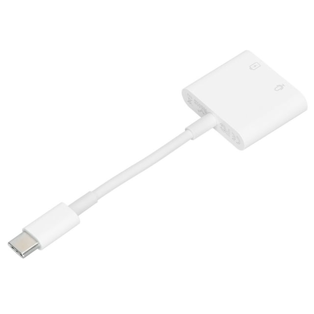 Convertisseur de Charge pour Écouteurs Type C Double, Adaptateur de Charge Audio Double Type C 2 en 1 Connecteur Audio Double Type C Performance Solide