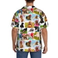 thumbnail image 3 of Susaid Collage of pretty dogs Print Men's Polo Shirts Button Down Short Sleeve Casual Summer Beach Vintage Shirts for Men-Large, 3 of 5