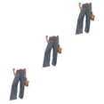 thumbnail image 3 of Pantalones Qarigey Mujer Verano Primavera Casual Pierna Ancha Cintura Alta Elástico Gris L, 3 of 6