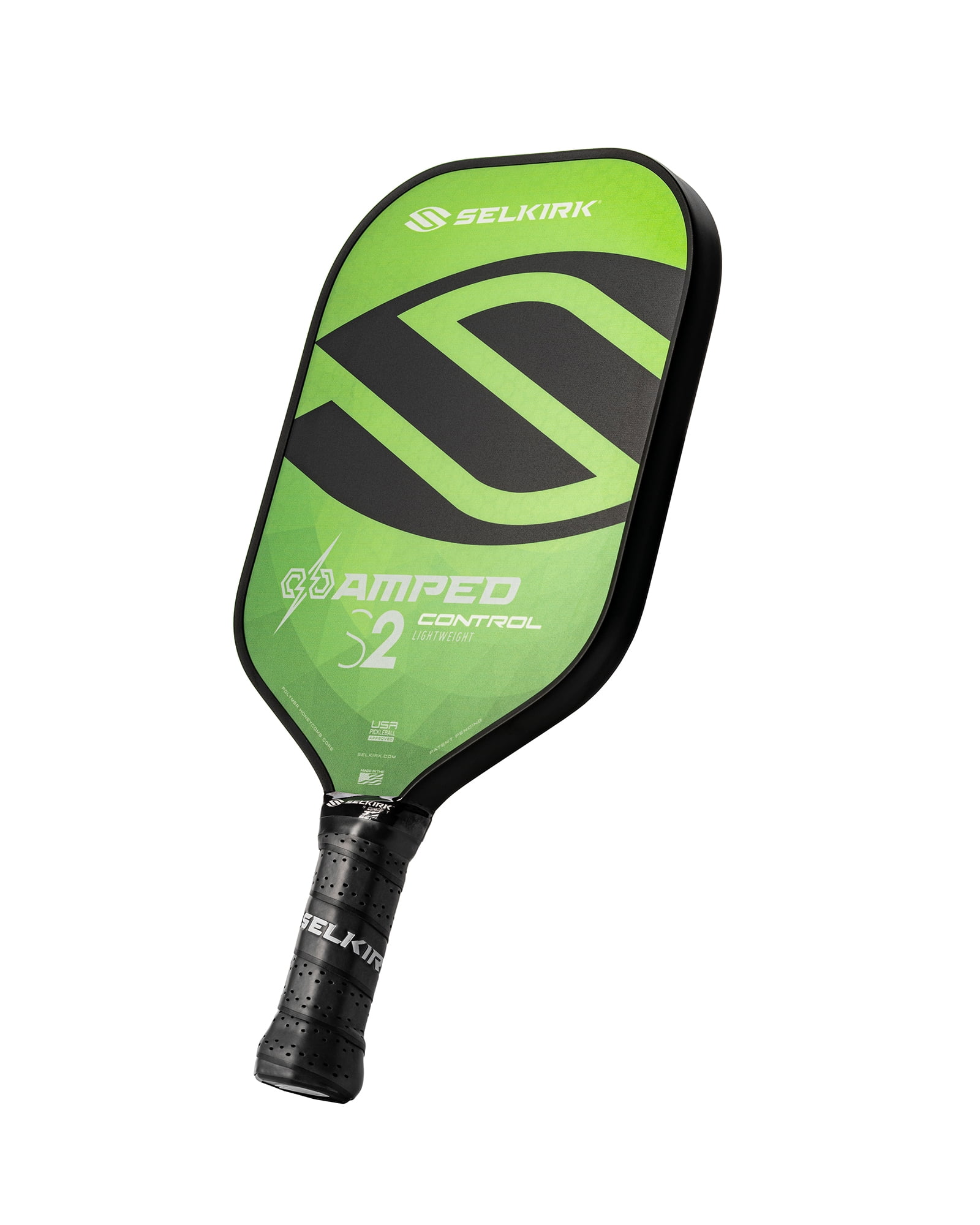 Selkirk Amped Control S2 Pickleball Paddle – Lightweight Composite Paddle for Spin & Control – USAPA Approved – for Beginner to Advanced Players, Indoor & Outdoor Use