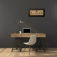 thumbnail image 4 of Pela Studio 24x12 Black Modern Framed Museum Art Print Titled - Le Restroom Burlap I, 4 of 5