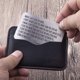 thumbnail image 4 of Decoración hogareña Tarjeta de inserción de Gwong letra inglesa impresa a prueba de herrumbre aluminio de aluminio cartera de cartera inserta para mujeres Gwong 21067565, 4 of 6