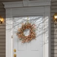 thumbnail image 2 of National Tree Company Artificial Autumn Wreath, Decorated with Wildflowers, Stems, Stalks, Autumn Collection, 22 in, 2 of 3